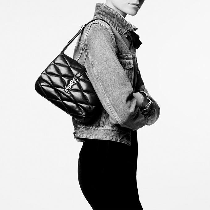 9a+ ysl le 57 quilted lambskin shoulder bag